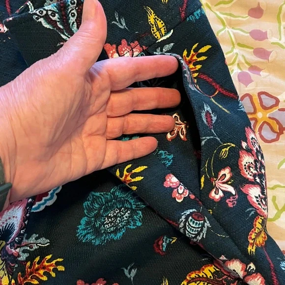 LOFT Floral Pencil A-line Skirt size 14 - Picture 3 of 8